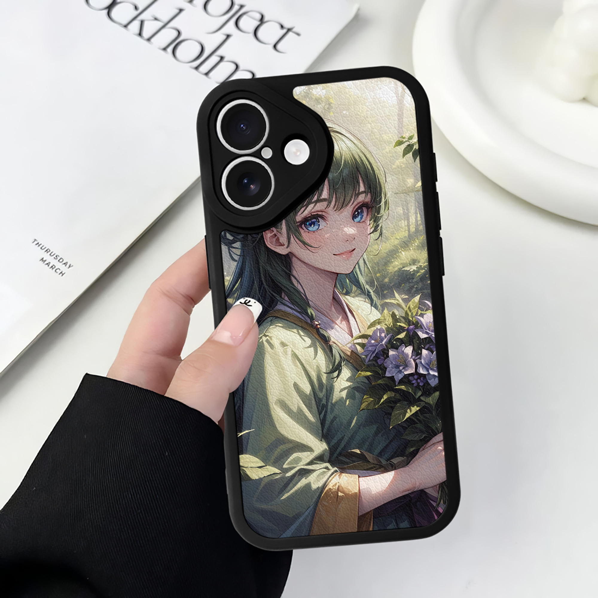 薬屋のひとりごと The Apothecary Diaries 【iPhone 16シリーズ対応】シリコンスマホケース（レザー調） 材質：シリコン